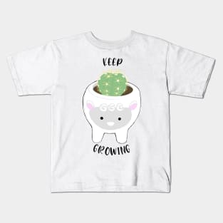 keep growing cactus sheep Kids T-Shirt